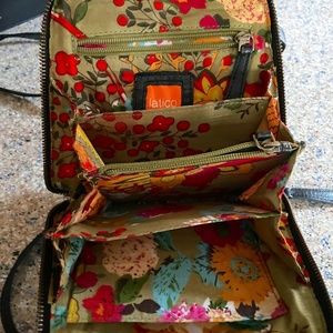 Latico Lilly Accordion Crossbody Black Leather Bag